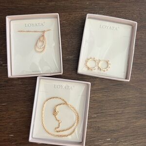 New LOYATA Womens jewelry set Earring Necklace and Bracelet
